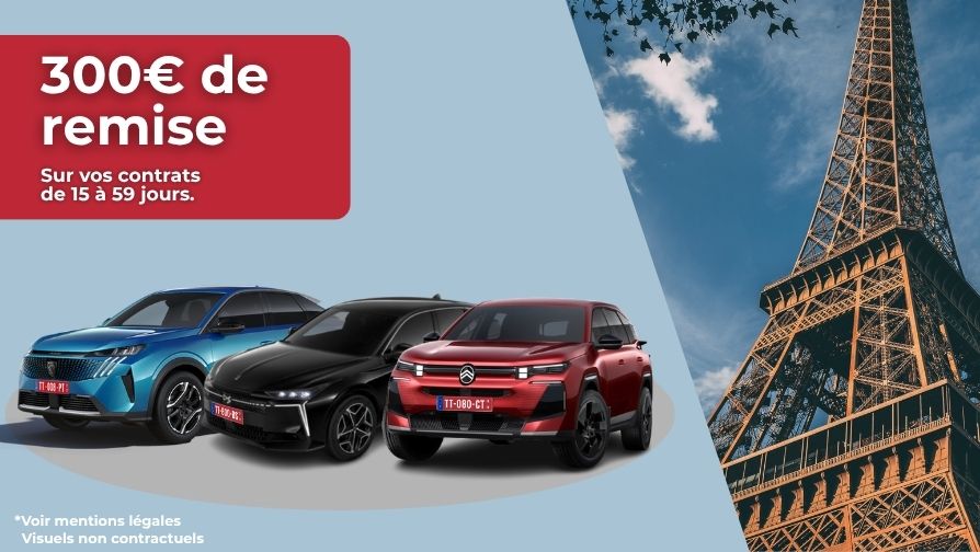 Pour une livraison du 1er janvier 2026 au 31 décembre 2026, bénéficiez de 300€ sur vos contrats jusqu'à 59 jours